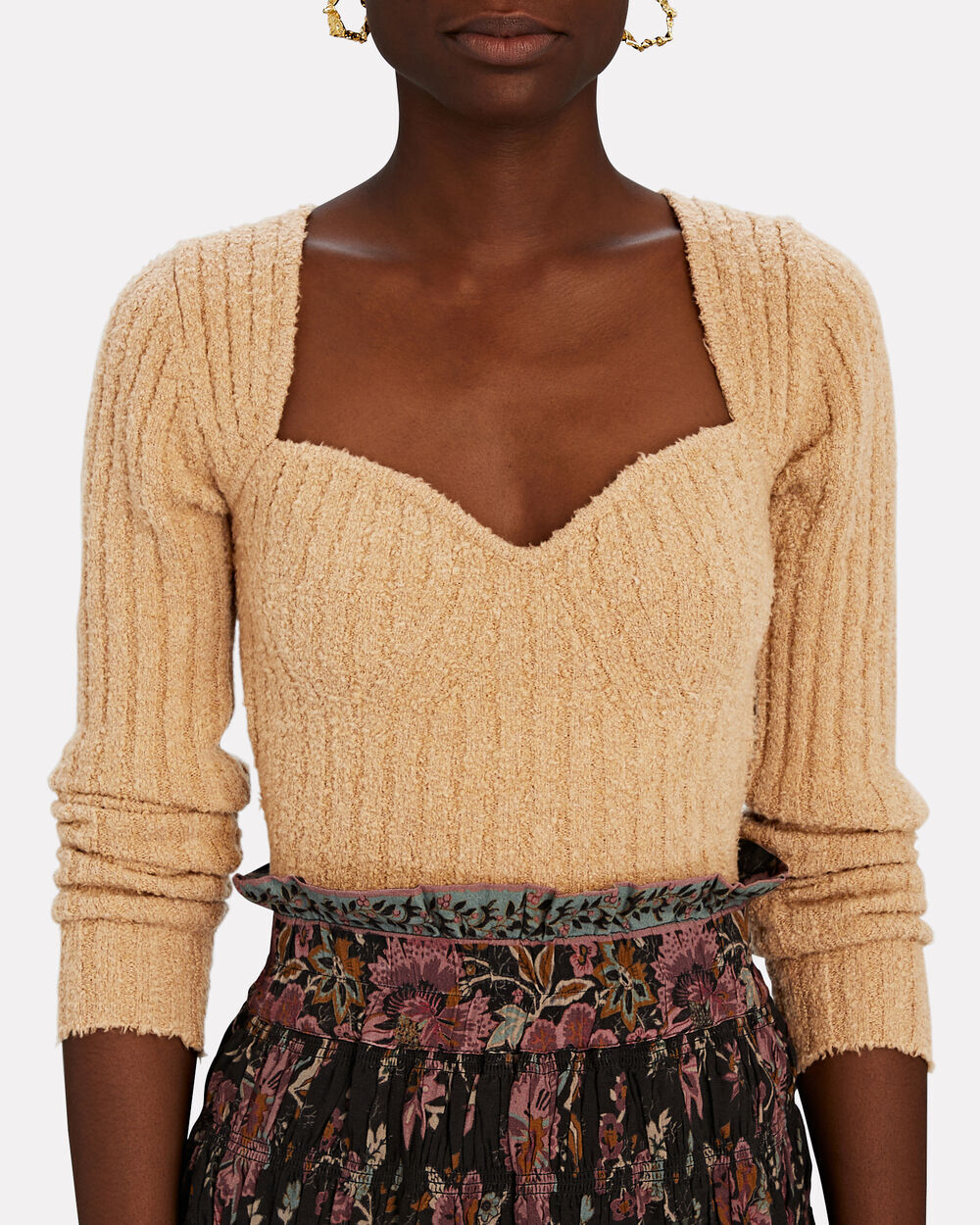 Viktoria & Woods Victory Sweater Sweetheart Chunky Chenille Wool Blend